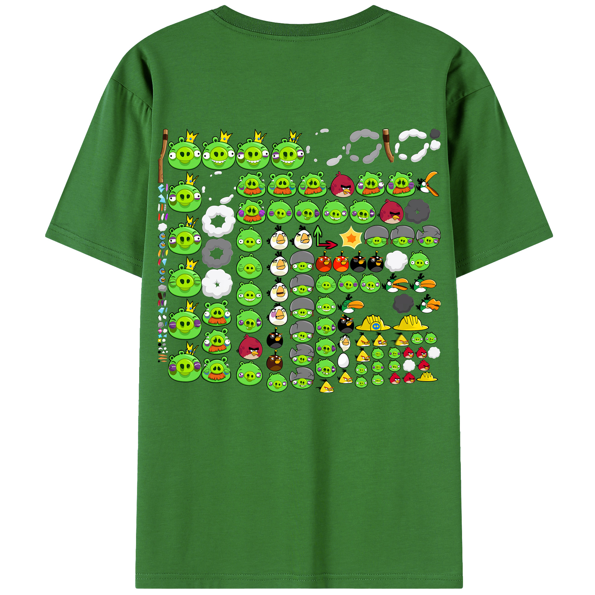 （画像用） Angry Birds アングリーバード レディース半袖Tシャツ(バックプリント)